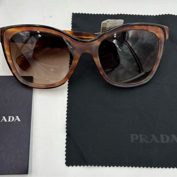 Women’s Prada retro tortoiseshell sunglasses made in Italy main image 7